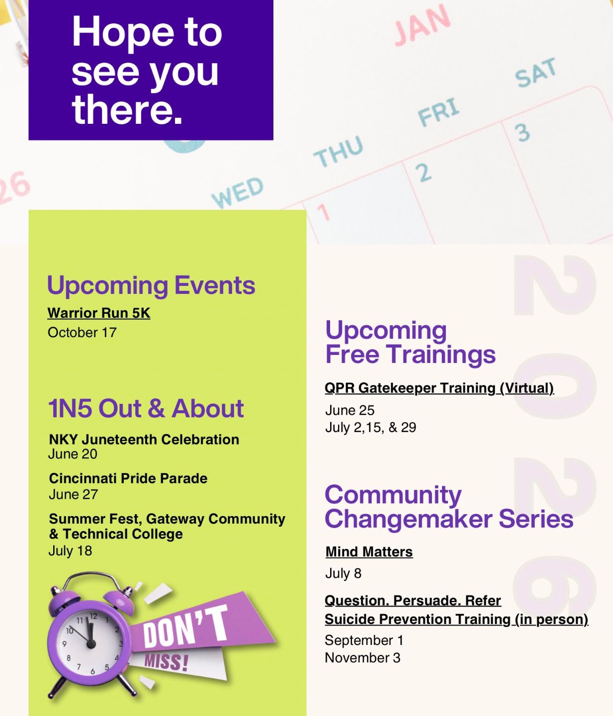 Events Calendar