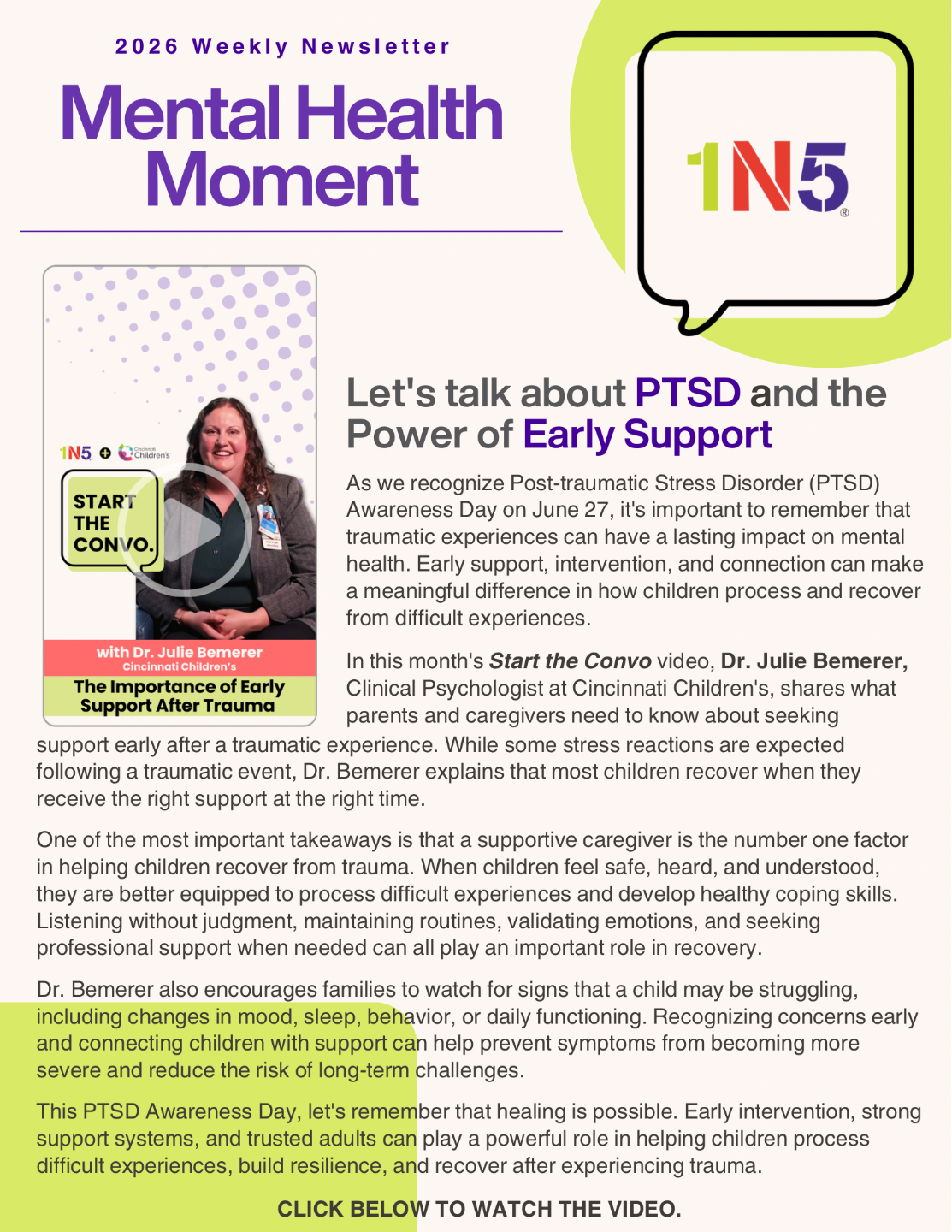 PTSD & Early Support Video
